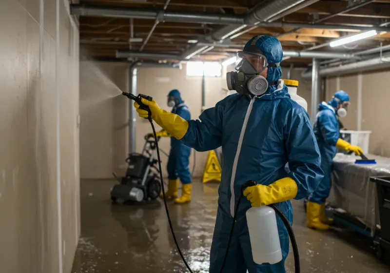 Basement Sanitization and Antimicrobial Treatment process in Lincoln County, NC